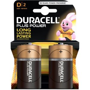 Duracell Plus Power D - 2 Pack