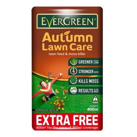 Evergreen Autum Lawn Care 14Kg Bag 360Sqm + 40Sqm Free - 400Sqm