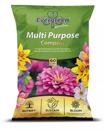 Evergreen Irish Multi-Purpose Compost 60 Litre