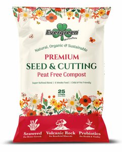 Evergreen Premium Peat Free Seed & Cutting Compost 25L