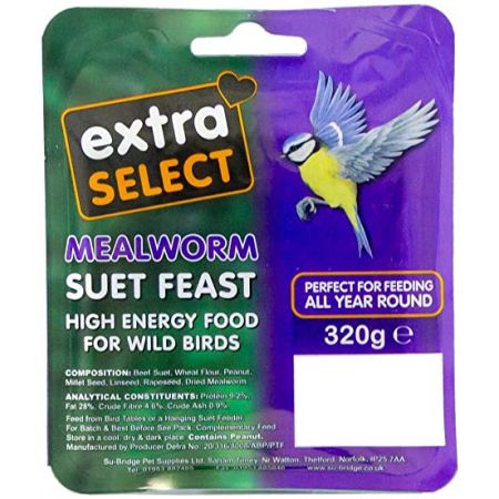 Extra Select Mealworm Suet Feast Block 320g