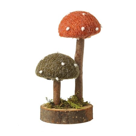 Fabric  Top Mushroom On Log