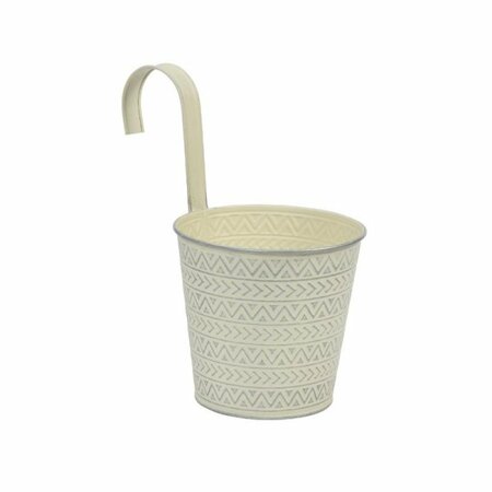 Fence & Balcony Aztec Hanging Pot 6" - Ivory - image 2