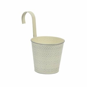 Fence & Balcony Aztec Hanging Pot 6" - Ivory - image 2