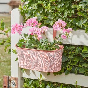Fence & Balcony Fern Hanging Pot 12" - Terracotta