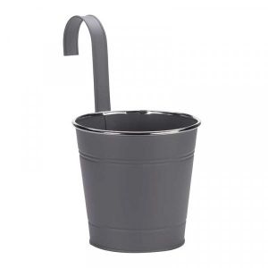 Fence & Balcony Hanging Pot 6" - Slate