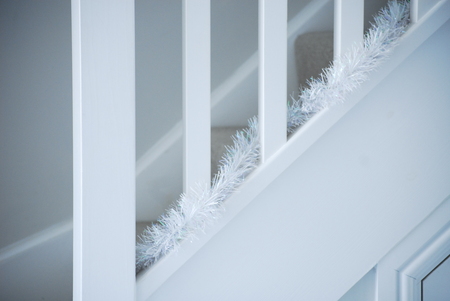 Festive 200cm x 7.5cm Fine Cut Tinsel - White Pearlised - image 3
