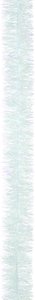 Festive 200cm x 7.5cm Fine Cut Tinsel - White Pearlised - image 1