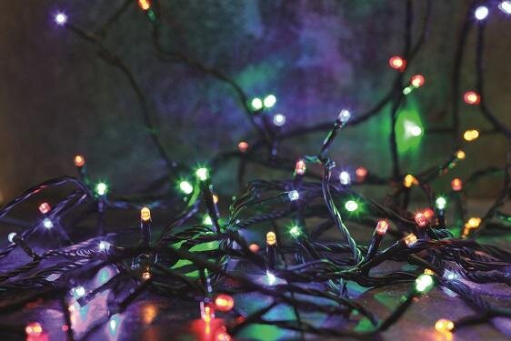 Festive 50 Multi-coloured Battery Operated LED String Lights