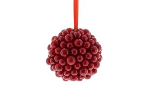 Festive 8cm Red Berry Ball