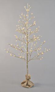Champagne Twig Tree with Warm White LED 90cm