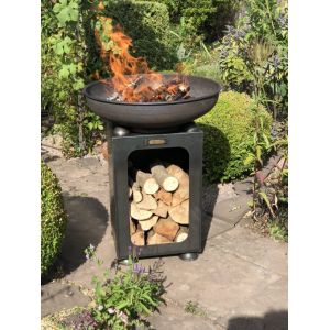 Firebowl with Log Store 60