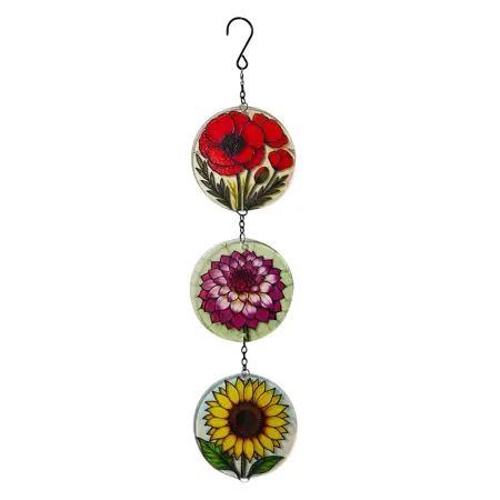 Flowers Trio Hanging Suncatcher