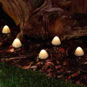 Forest Solar Mushroom Lights - Set of 12 - image 1