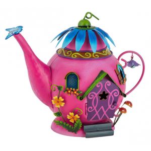Fountasia Fairy House - Pink Teapot