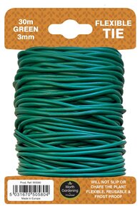 Garland 30m Flexible Tie Green 3mm