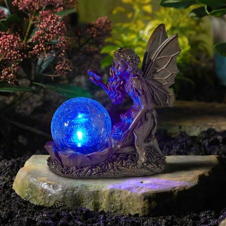 Gazing Fairy Solar Ornament - image 1