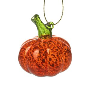 Glass Pumpkin Hanging Decoration