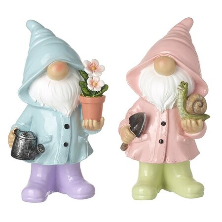 Gnome in Raincoat Figurine