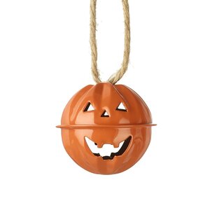 Halloween Metal Bell Orange 5cm