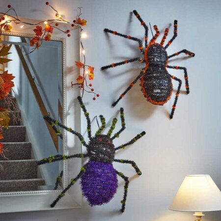 Halloween Sparkle Spider Decoration - image 1