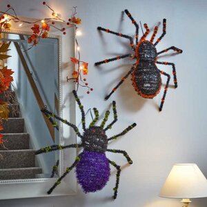 Halloween Sparkle Spider Decoration - image 1