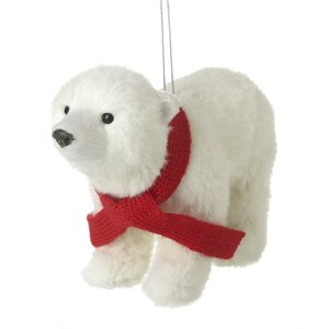 Hanging Fluffy Polar Bear