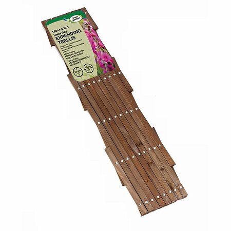 Heavy Duty Expanding Trellis 1.8M X 0.3M - Brown