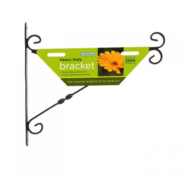 Heavy Duty Hanging Basket Bracket Black 16"/18" HortiCentre Your