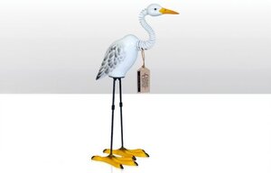 Henry Heron Metal Farmyard Ornament