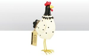Holly Hen Metal Farmyard Ornament