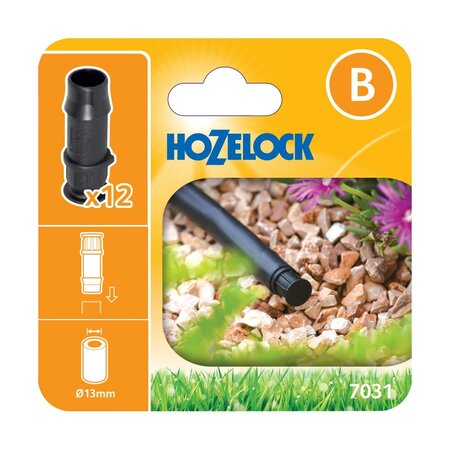 Hozelock 13mm End Caps 7031 Pack of 12 - image 1