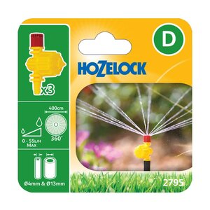 Hozelock 360 Degree Adjustable Micro Jet 2795 Pack of 3 - image 1