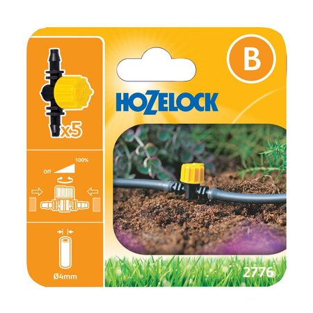 Hozelock 4mm Flow Control Valve 2776 Pack of 5 - image 1