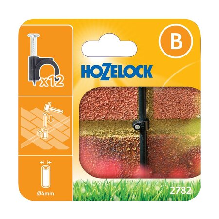 Hozelock 4mm Wall Clip 2782 Pack of 12 - image 1