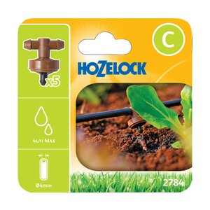 Hozelock In-Line Pressure Compensating Dripper 2784 Pack of 5 - image 1