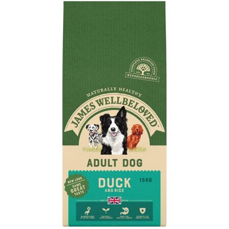 James Wellbeloved Adult Duck & Rice Dry Dog Food 15Kg