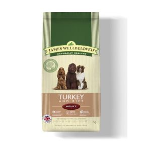 James Wellbeloved Adult Turkey & Rice Dry Dog Food 2Kg