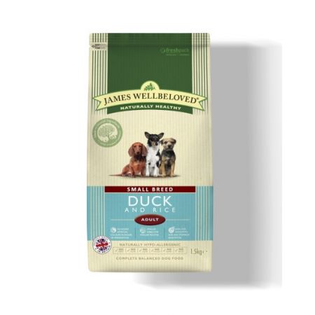 James Wellbeloved Duck And Rice Small Breed Dog Food 1.5Kg