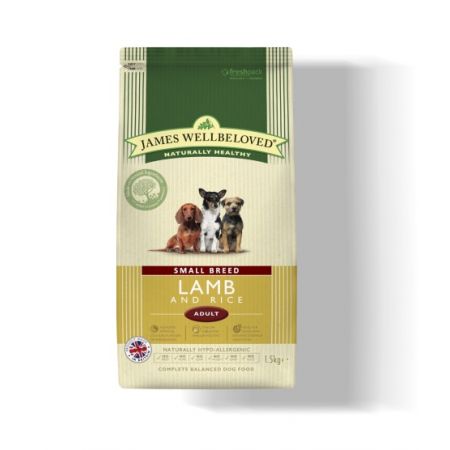 James Wellbeloved Lamb And Rice Small Breed Dog Food 1.5Kg