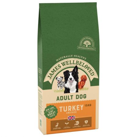 James Wellbeloved Turkey And Rice Adult Dog Food 15Kg
