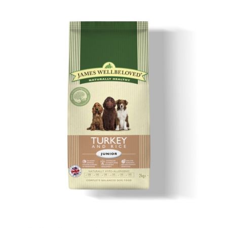 James Wellbeloved Turkey And Rice Junior Dog Food 2Kg