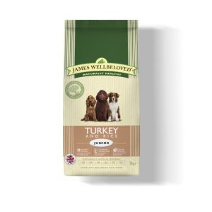 James Wellbeloved Turkey And Rice Junior Dog Food 2Kg