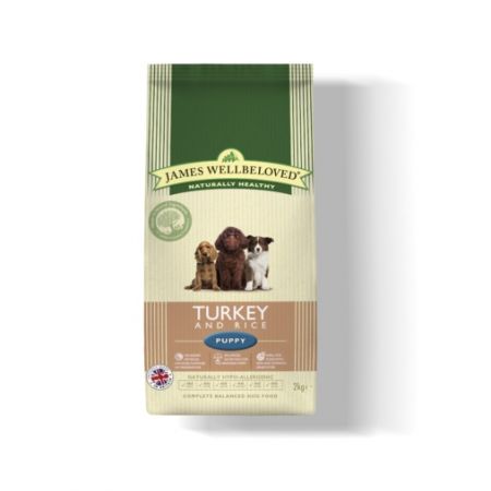 James Wellbeloved Turkey And Rice Puppy Dog Food 2Kg