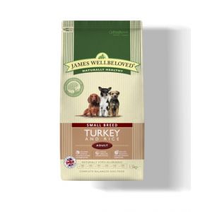James Wellbeloved Turkey And Rice Small Breed Dog Food 1.5Kg