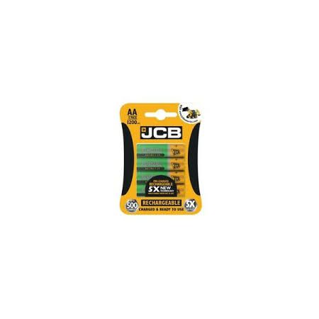 Jcb Aa Ni-Mh Rechargeable 1200Mah Battery - 4 Pack