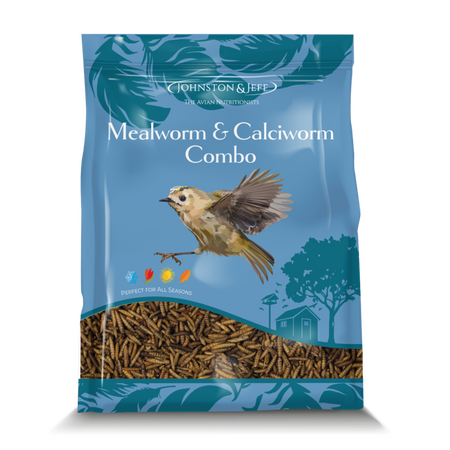 Johnston & Jeff Dried Mealworm & Calciworm Combo 1kg