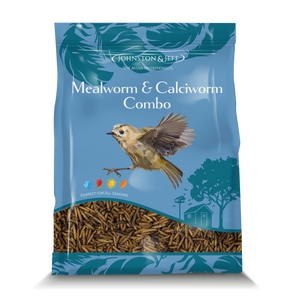 Johnston & Jeff Dried Mealworm & Calciworm Combo 1kg