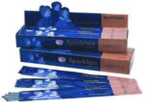 Kimbolton Large Gold Sparklers (5)