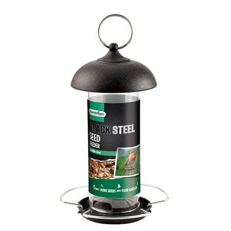 Large Black Steel Feeder
